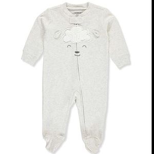 🐸 Carter’s Infant One Piece Footed Lamb 9 Mos NWT